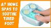 Foot Spa Bath Massager, Gfci Plug Foot Soak Tub Pedicure Kits With Heat, Bubble